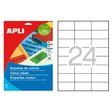 Etiqueta adhesiva Apli 70 × 37 mm Azul 1592
