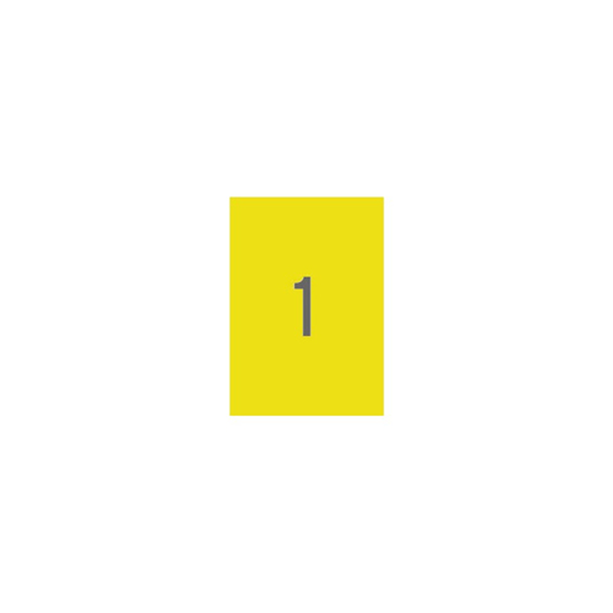 Etiqueta adhesiva Apli Amarillo 1599 - vista 2