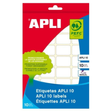 Etiqueta adhesiva Apli 20 × 75 mm Blanco 1643