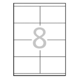 Etiqueta adhesiva Apli 70 × 37 mm Blanco 1783