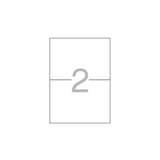 Etiqueta adhesiva Apli 210 × 148 mm Blanco 1787