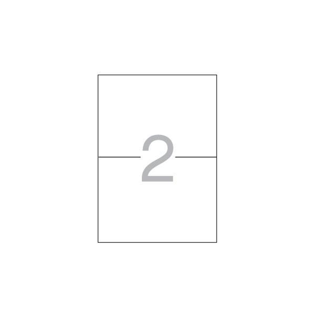 Etiqueta adhesiva Apli 210 × 148 mm Blanco 1787