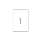 Etiqueta adhesiva Apli 210 × 297 mm Blanco 1788