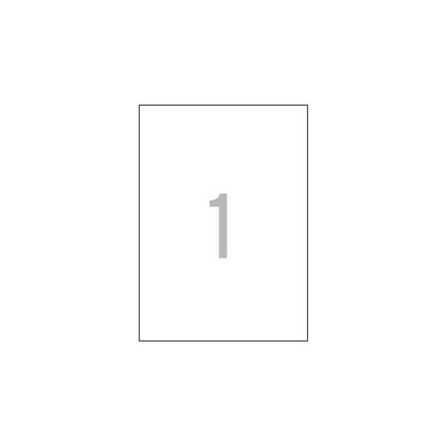 Etiqueta adhesiva Apli 210 × 297 mm Blanco 1788