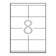 Etiqueta adhesiva Apli 105 × 74 mm Blanco 1796
