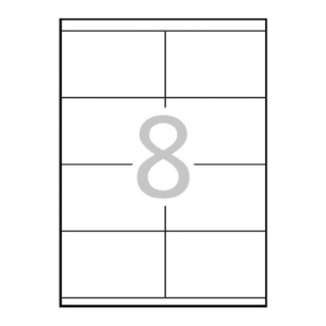 Etiqueta adhesiva Apli 105 × 74 mm Blanco 1796