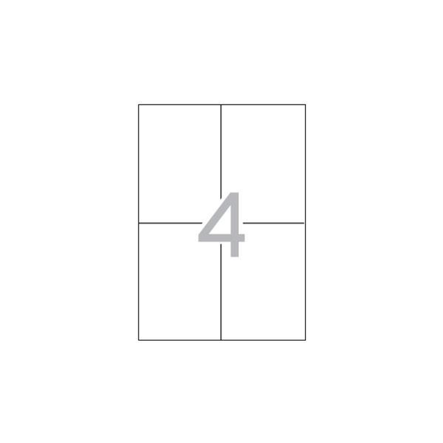 Etiqueta adhesiva Apli 105 × 148 mm Blanco 1797