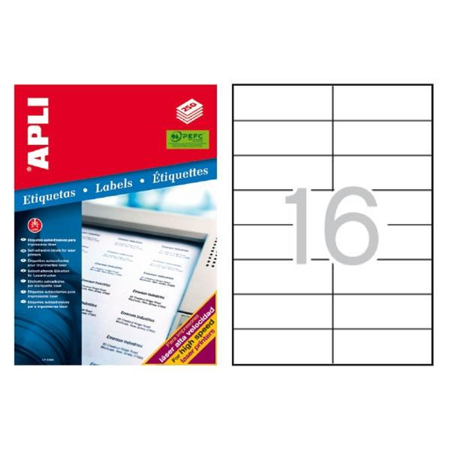 Etiqueta adhesiva Apli 105 × 37 mm 2525
