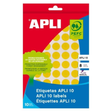 Etiqueta adhesiva Apli 10 mm Amarillo 2730
