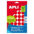 Etiqueta adhesiva Apli 19 mm Rojo 2744