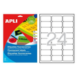 Etiqueta adhesiva Apli 64 × 33.9 mm Rojo 2872