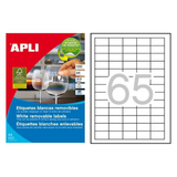 Etiqueta adhesiva Apli 38 × 21.2 mm Blanco 3052