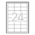 Etiqueta adhesiva Apli 64.6 × 33.8 mm Blanco 3056