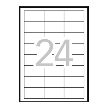 Etiqueta adhesiva Apli 64.6 × 33.8 mm Blanco 3056
