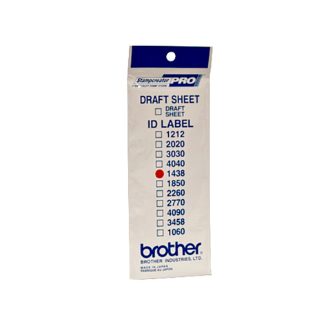 Etiqueta adhesiva Brother 14 × 38 mm ID1438