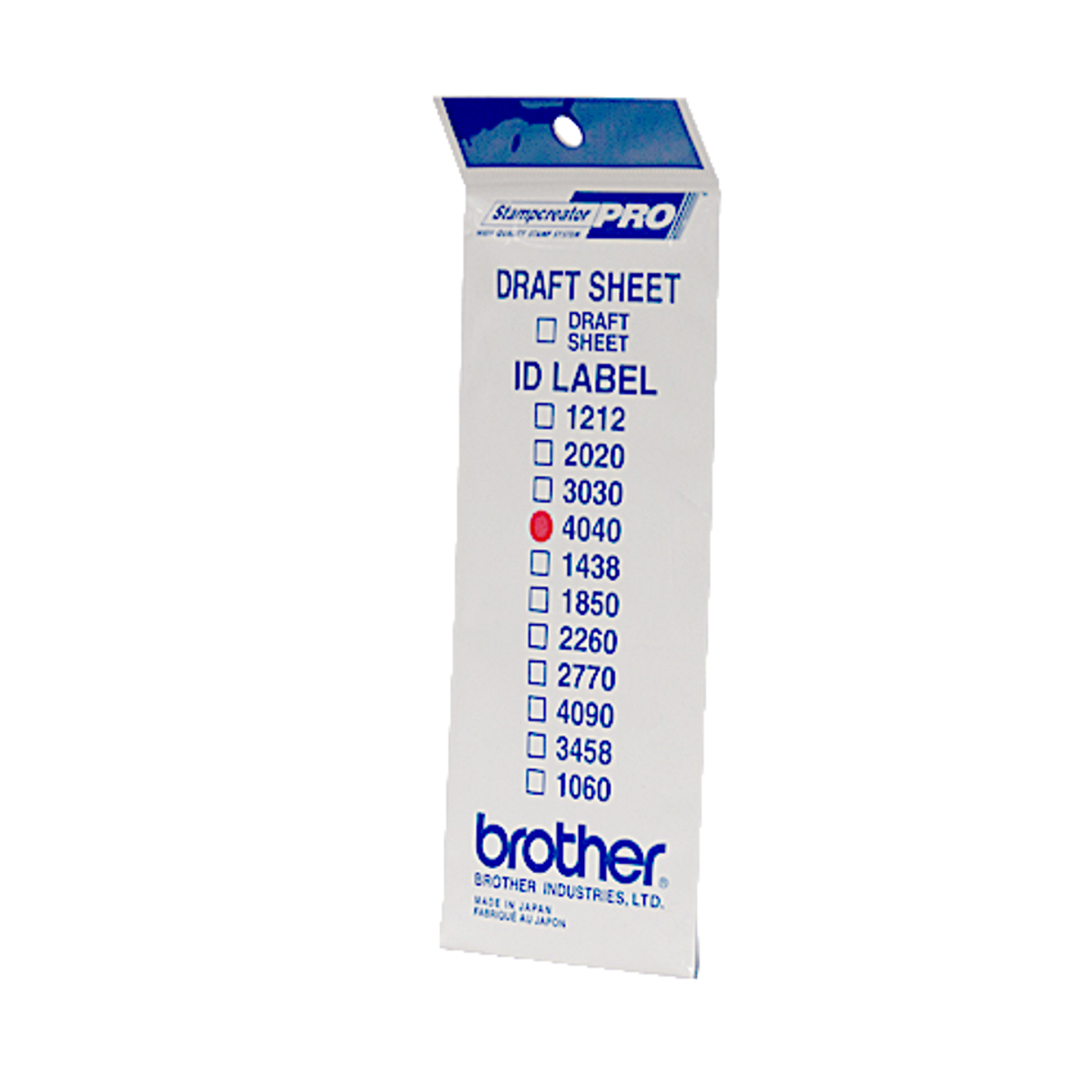 Etiqueta adhesiva Brother 40 × 40 mm Blanco ID4040