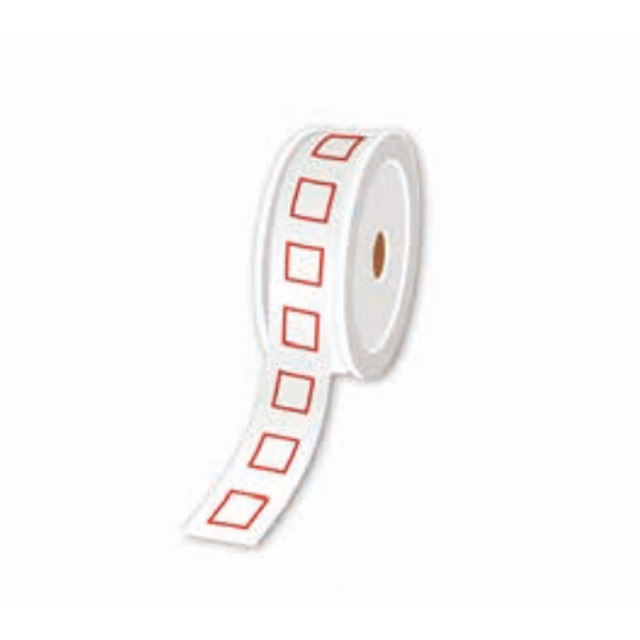 Etiqueta adhesiva Brother 100 × 100 mm Blanco y Rojo LTZ12100FGHS