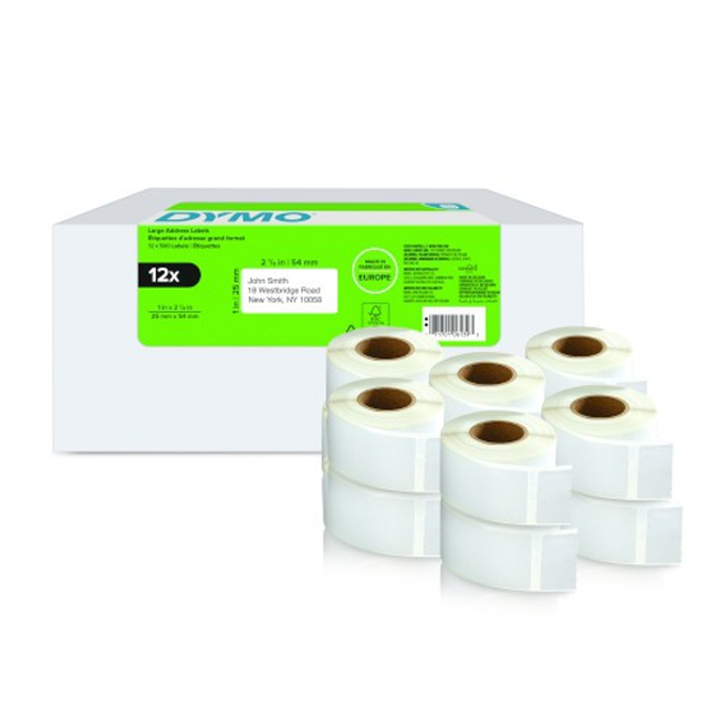Etiqueta adhesiva Dymo 25 × 54 mm Blanco 2177563