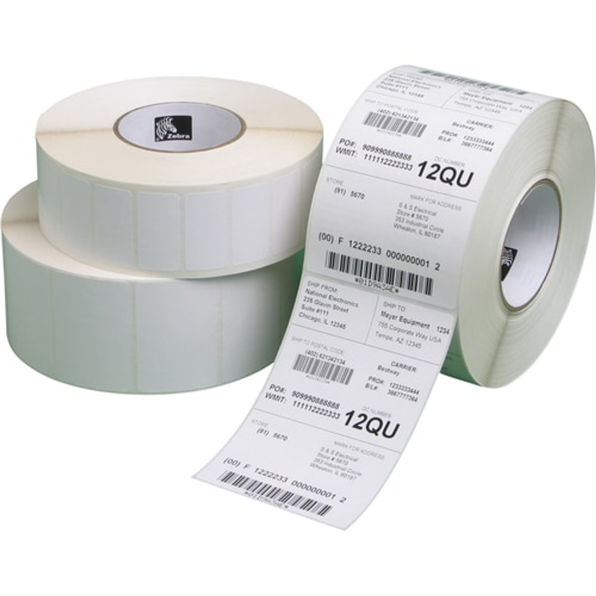 Etiquetas adhesivas Zebra Z-Ultimate 57 × 38 mm Plata 8 unidades 880374-038