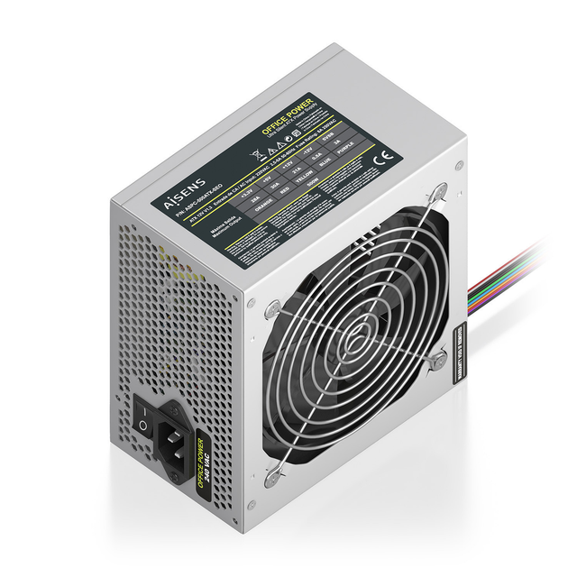 Fuente de alimentación AISENS ATX 500W OEM Plata