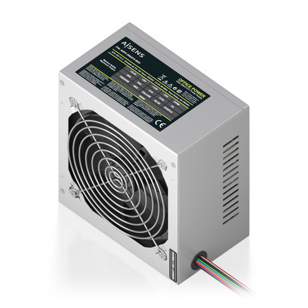 Fuente de alimentación AISENS ATX 500W OEM Plata - vista 2