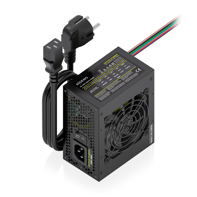 Fuente de alimentación AISENS SFX 500W con cable Negra