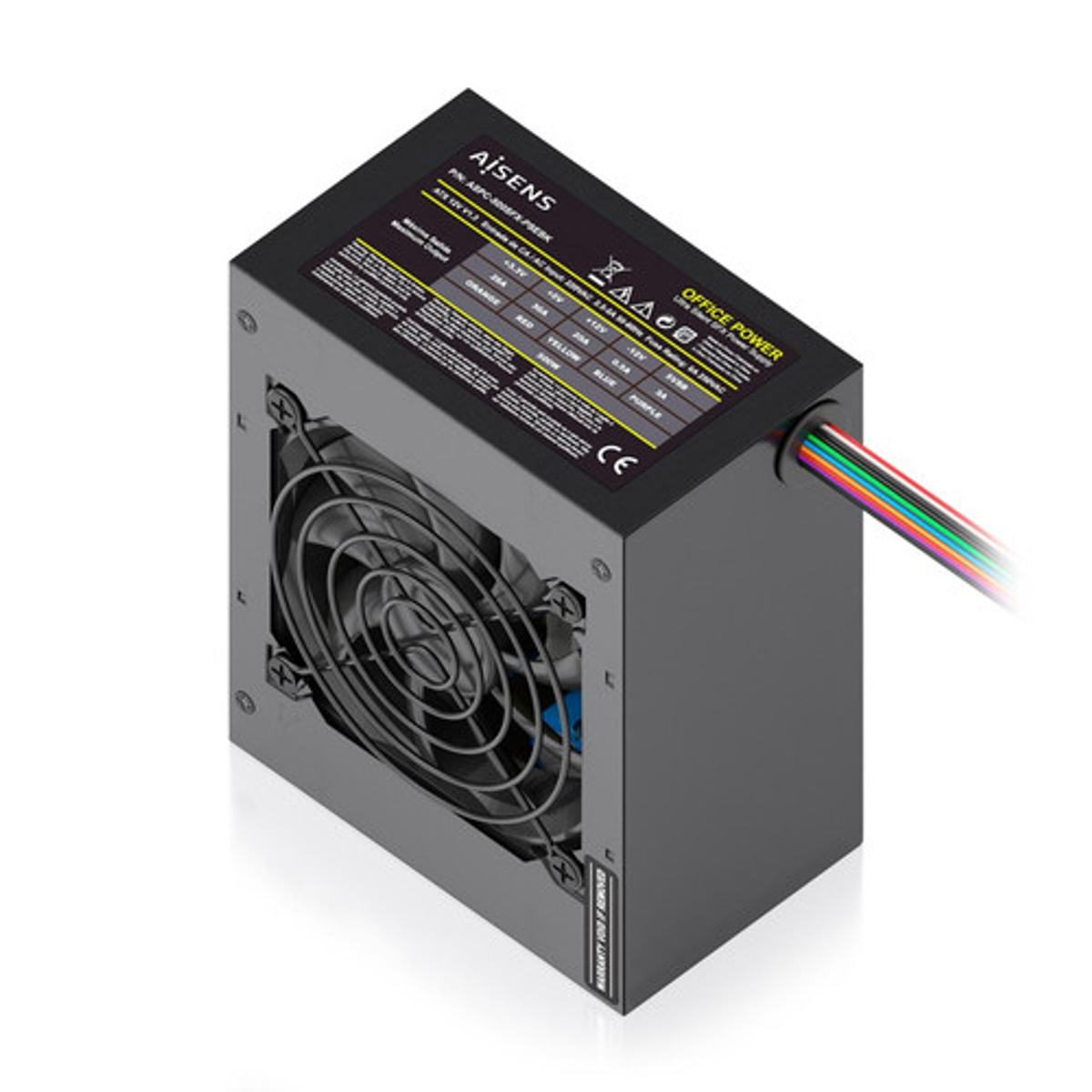 Fuente de alimentación AISENS SFX 500W con cable Negra - vista 2
