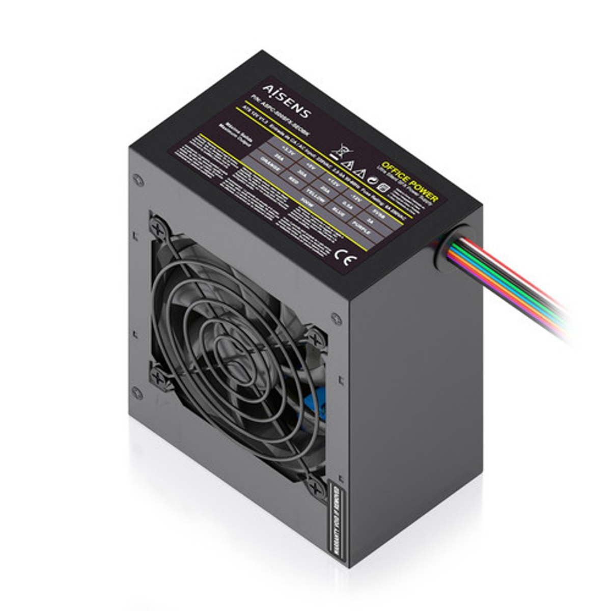 Fuente de alimentación AISENS SFX 500W OEM Negra - vista 2