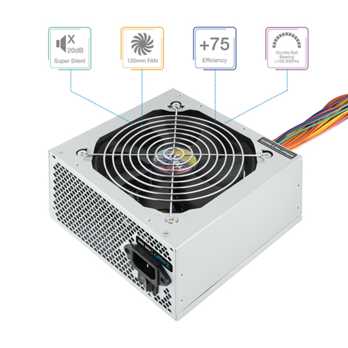 Fuente de alimentación TooQ TQAPOLO-500SP 500W - vista 2