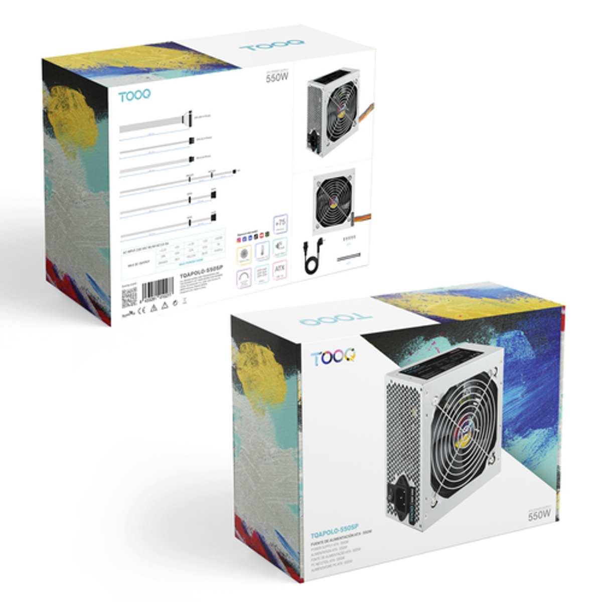 Fuente de alimentación TooQ TQAPOLO-550SP 550W - vista 2