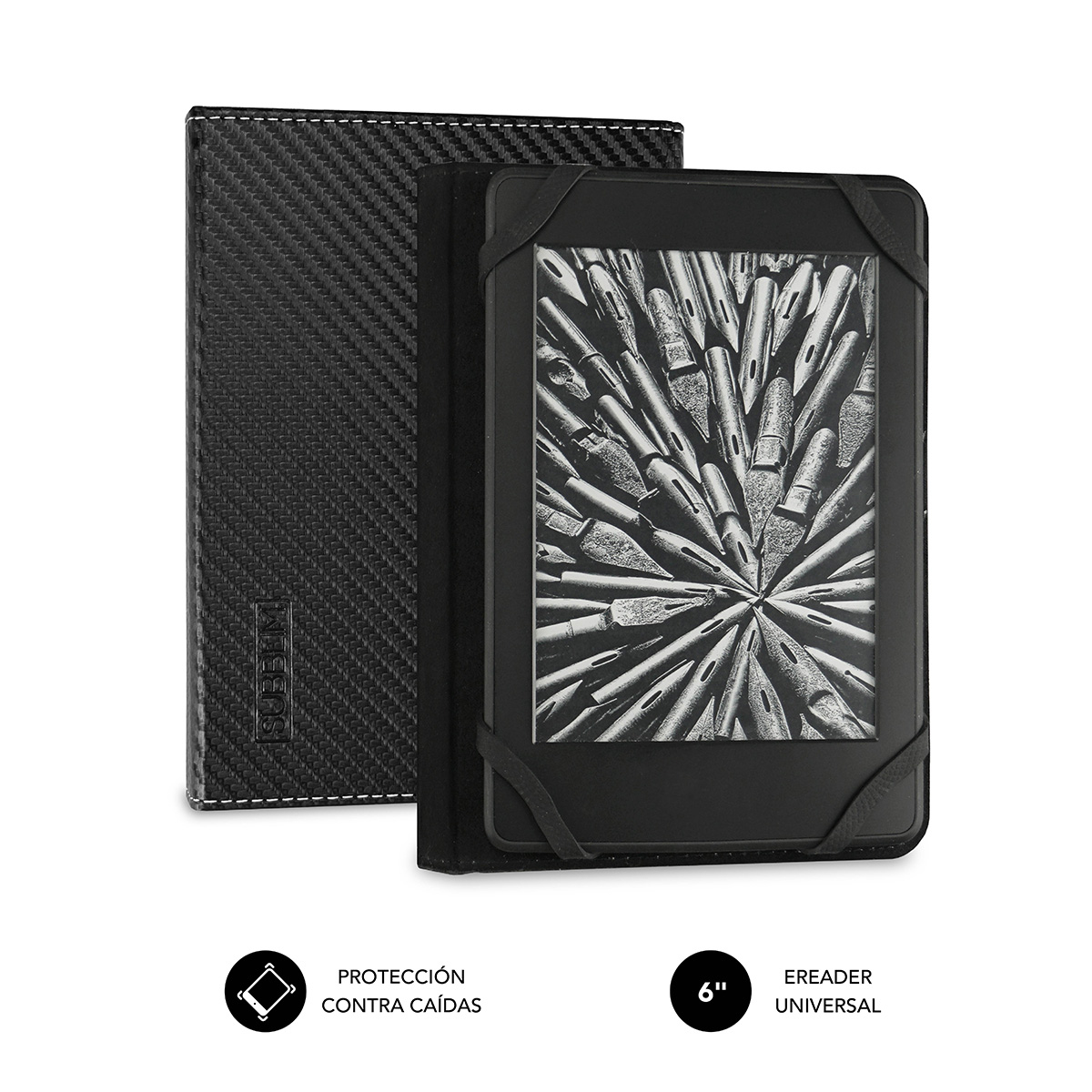 Funda para eBook Subblim SUB-CUE-1EC001 6" Negro