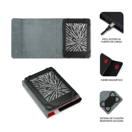 Funda para eBook Subblim SUB-CUE-1EC002 6" Rojo - vista 2