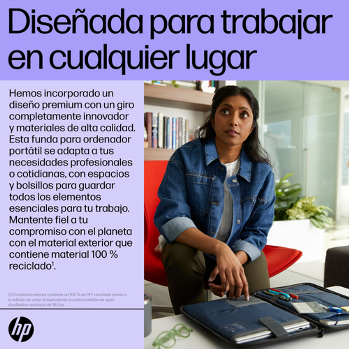 Funda para portátil HP 6B8Y3AA 14,1" Negro - vista 7
