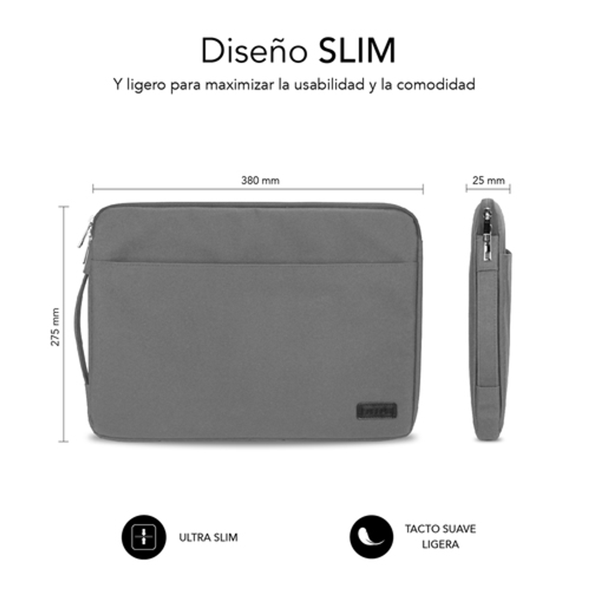 Funda para portátil Subblim SUB-LS-0PS0002 13,3"–14" Gris - vista 4
