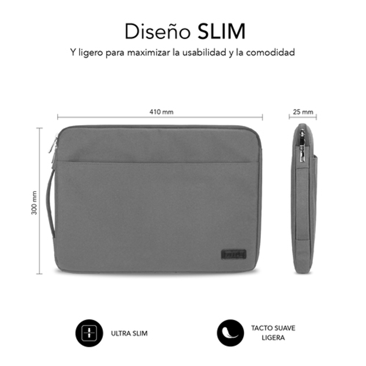 Funda para portátil Subblim SUB-LS-0PS0102 15,6" Gris - vista 4