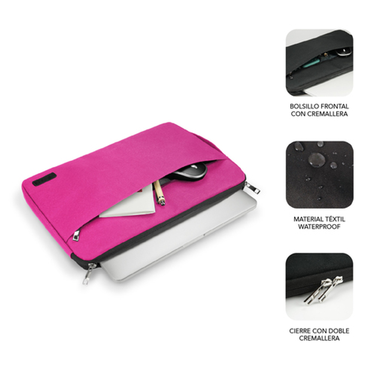 Funda para portátil Subblim SUB-LS-0PS0104 15,6" Rosa - vista 2