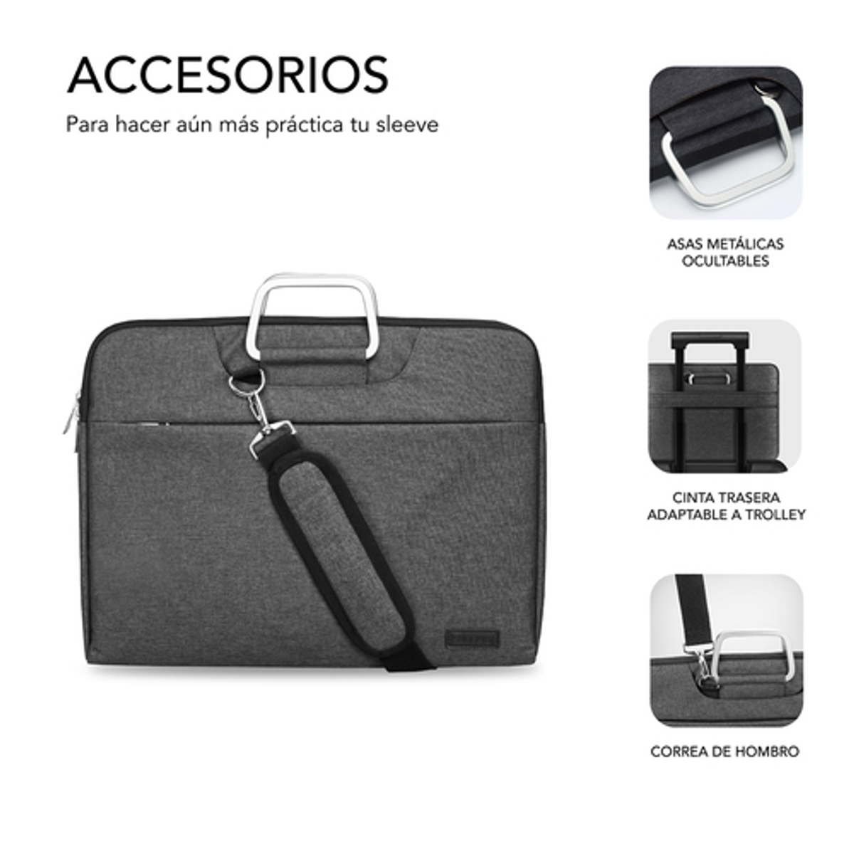 Funda para portátil Subblim SUB-LS-1BS0002 13,3"–14" Gris - vista 6
