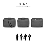 Funda para portátil Subblim SUB-LS-1BS0101 15,6" Gris - vista 5