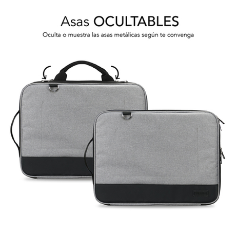Funda para portátil Subblim SUB-LS-2AS0001 13,3"–14" Gris - vista 3