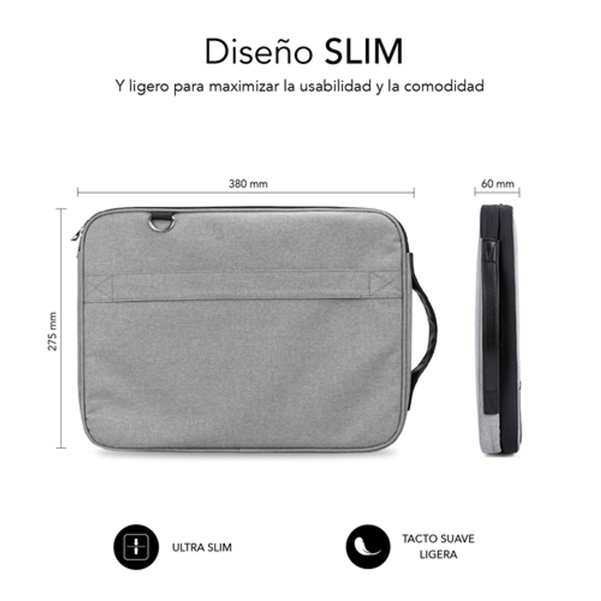 Funda para portátil Subblim SUB-LS-2AS0001 13,3"–14" Gris - vista 4
