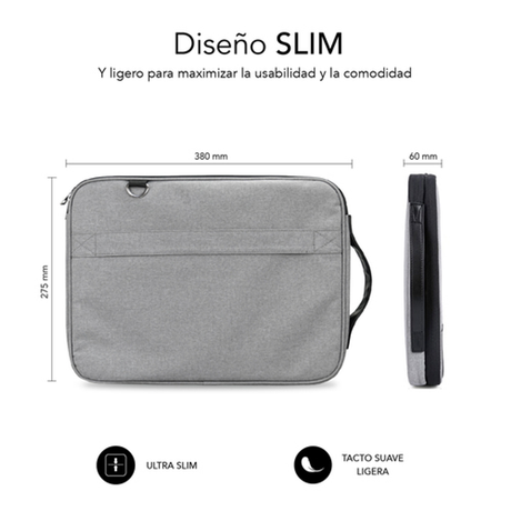 Funda para portátil Subblim SUB-LS-2AS0001 13,3"–14" Gris - vista 4