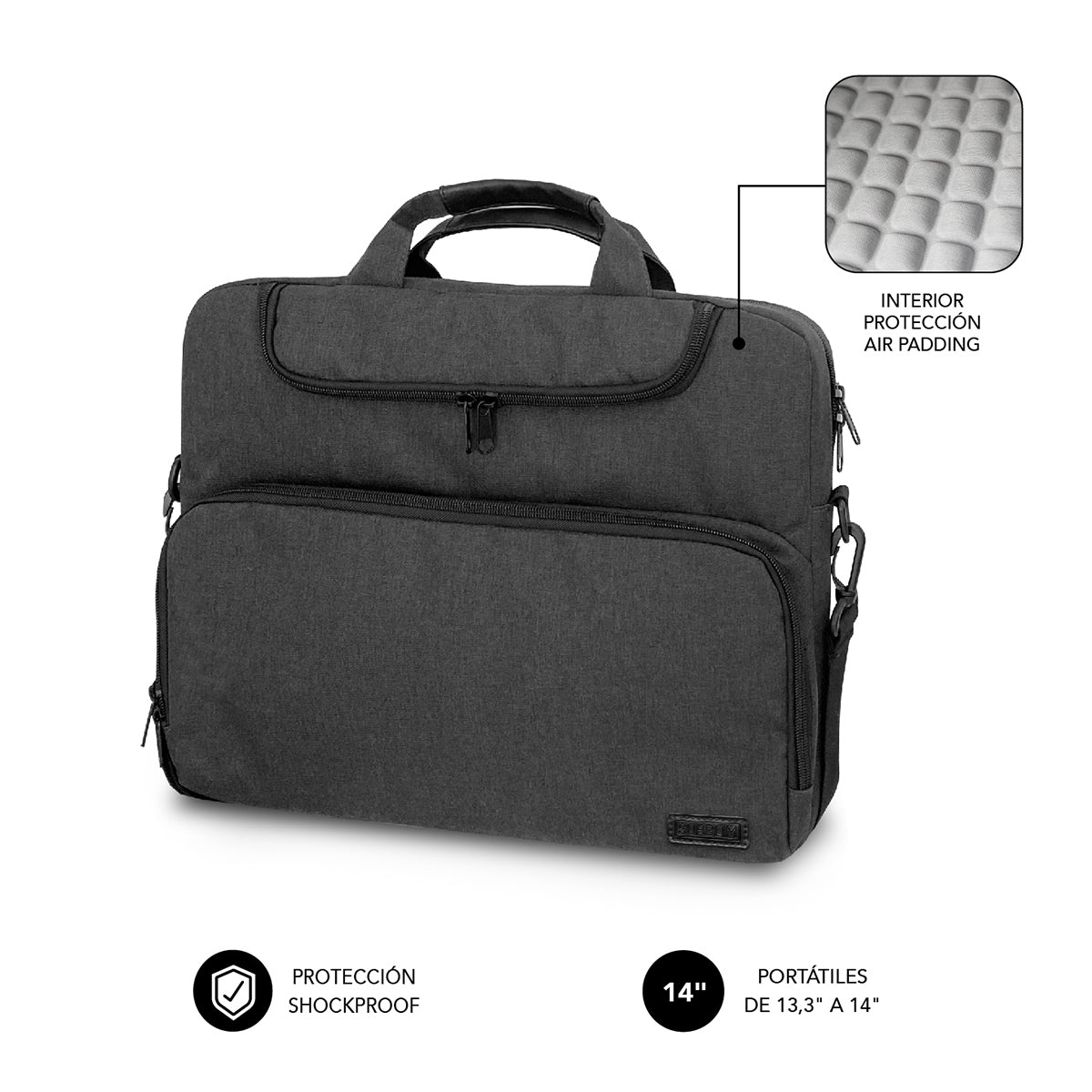 Funda Subblim SUBLB-4APLB50 13,3-14 pulgadas gris