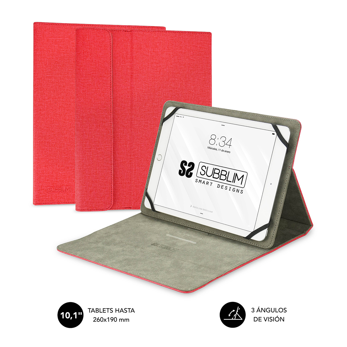 Funda para tablet Subblim SUB-CUT-1CT002 10,1" Rojo