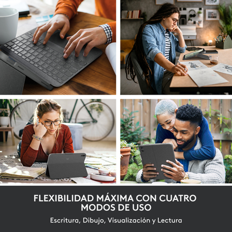 Funda con teclado Logitech 920-011439 Gris - vista 2