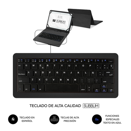 Funda con teclado Subblim SUB-KT1-USB001 10,1" Negro - vista 4
