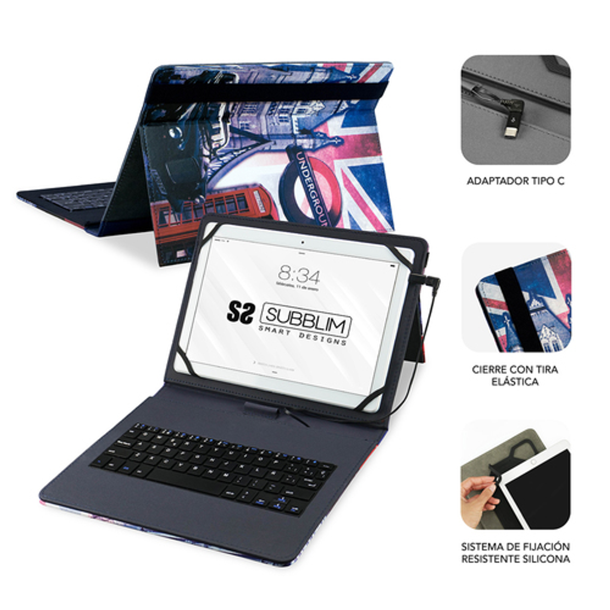 Funda con teclado Subblim SUB-KT1-USB050 10,1" - vista 2