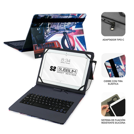 Funda con teclado Subblim SUB-KT1-USB050 10,1" - vista 2