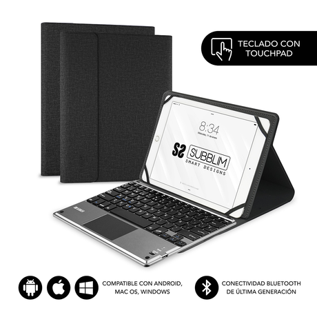 Funda con teclado Subblim SUB-KT2-BTP001 9,6"–10,8" Multicolor