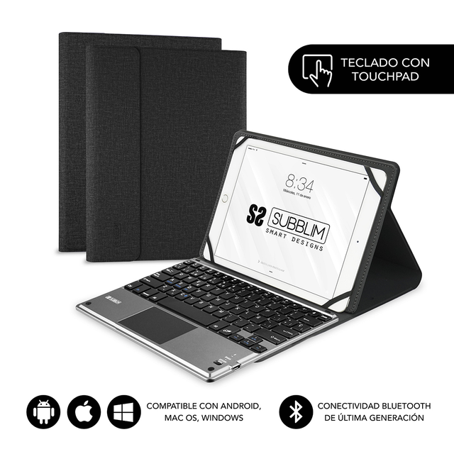Funda con teclado Subblim SUB-KT2-BTP001 9,6"–10,8" Multicolor