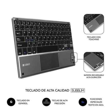 Funda con teclado Subblim SUB-KT2-BTP001 9,6"–10,8" Multicolor - vista 5